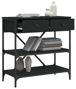 Mesa consola 75x34,5x75 cm derivados de madeira preto