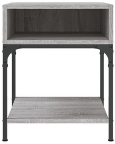 Mesas de cabeceira 2pcs 40x41x50 cm deriv. madeira cinza sonoma