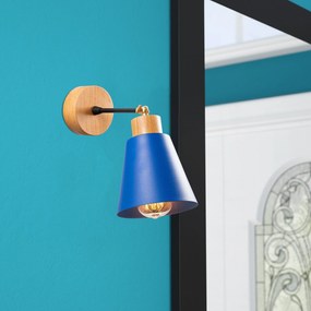 Candeeiro de Parede Manavgat – Azul – Diâmetro 14 cm, Altura 25 cm