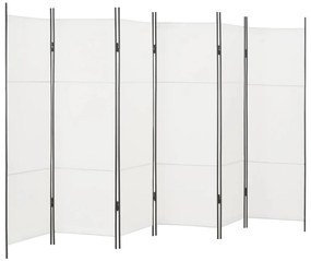 Divisória de quarto com 6 painéis 300x180 cm branco