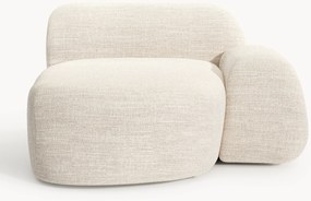 Módulo de chaise longue de canto em bouclé Wolke