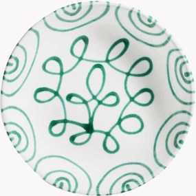 Prato de sopa artesanal Grüngeflammt