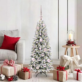 vidaXL Árvore de Natal Artificial com 150 LEDs Branco 120 cm
