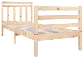 Estrutura de cama pequena solteiro 75x190 cm madeira maciça