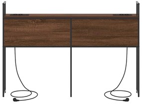 Cabeceira de armazenamento Carvalho castanho 160 cm