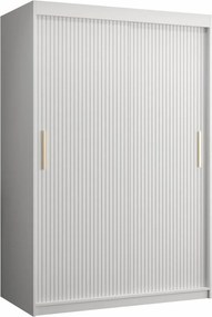 Roupeiro Hartford 398, Branco, 200x120x62cm, 108 kg, Portas para roupeiro: Deslizante, Número de prateleiras: 5, Número de prateleiras: 5