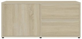 Móvel de TV 80x34x36 cm derivados de madeira carvalho sonoma