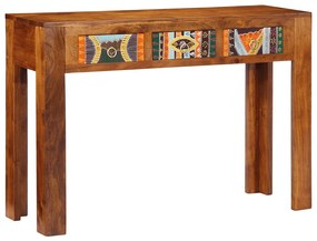 Mesa consola 110x35x75 cm madeira de acácia maciça