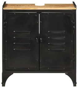 Armário p/ lavatório WC 55x35x60 cm ferro e mangueira maciça