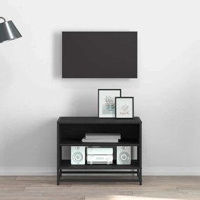 vidaXL Gabinete para TV Carvalho preto 61 x 40 x 46 cm