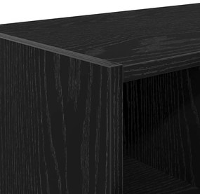Sapateira empilháveis 89,5x30x40 cm carvalho preto