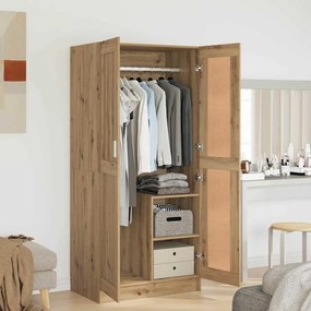 vidaXL Guarda-roupa com prateleira artisian oak 82,5 x 51,5 x 180 cm