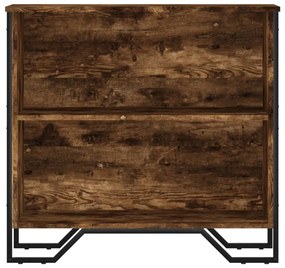 Estante 80x31x74,5 cm derivados de madeira carvalho fumado