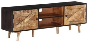 vidaXL Móvel de TV 140x30x46cm madeira mangueira áspera/acácia maciça