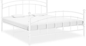 Estrutura de cama 160x200 cm metal branco