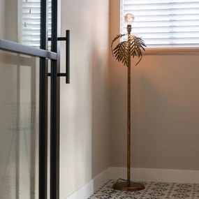 Candeeiro de pé vintage dourado 145 cm - Botanica