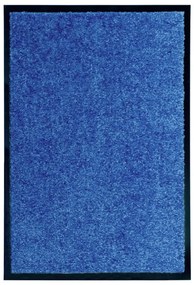 Tapete de porta lavável 40x60 cm azul