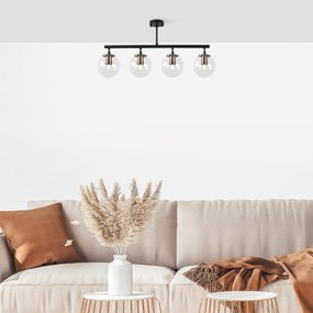 Chandelier Fazli – Preto Antigo – 70 x 15 x 35 cm