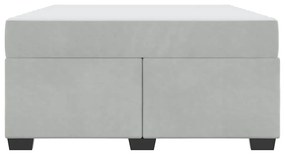 Estrutura de cama com colchão Cinzento-claro 160 x 200 cm