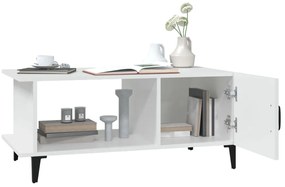 Mesa de centro 90x50x40 cm madeira processada branco