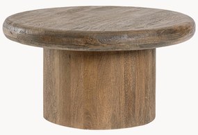 Mesa de centro redonda em madeira de manga Lopez, vários tamanhos