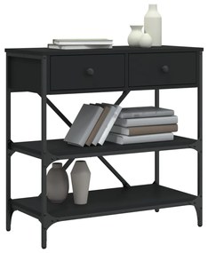 Mesa consola 75x34,5x75 cm derivados de madeira preto