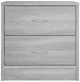 Mesa cabeceira 40x30x40 cm derivados de madeira cinzento sonoma