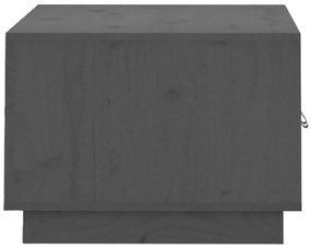 Mesa de centro 80x50x35 cm pinho maciço cinza