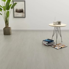 143873 vidaXL Tábuas de soalho auto-adesivas 4,46 m² 3 mm PVC cinzento-claro