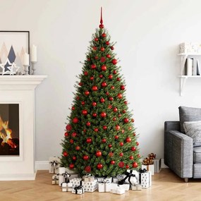 vidaXL 111 pcs conjunto de enfeites de Natal poliestireno vermelho