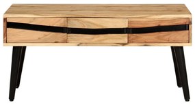 Mesa de centro 88x50x42 cm madeira de acácia maciça