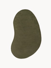 Tapete de lã artesanal com forma orgânica Kadey