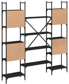 Estante 155,5x24x166,5 cm derivados de madeira preto