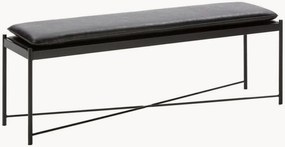 Banco estofado em couro sintético Barbara