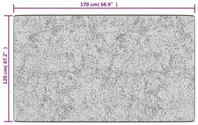 Tapete lavável antiderrapante 120x170 cm retalhos multicor