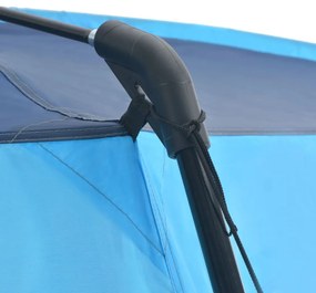 Tenda para piscina 660x580x250 cm tecido azul