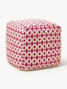 Pufe para exterior com padrão entrançado Yamir