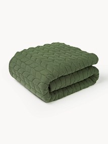 Quilted Flannel Bedspread Selby with Textured Pattern