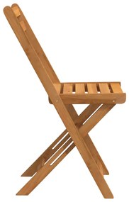 Cadeiras de bistrô dobráveis 4 pcs madeira de acácia maciça