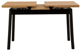 Conjunto de Mesa de Jantar Extensível e Cadeiras Oliver – Preto – Mesa