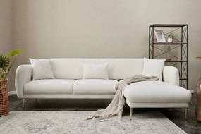 Sofá-Cama de Canto Simena – Creme Dourado – 77x77x70 cm
