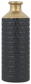 Vaso de cerâmica grés preta 39 cm ARSIN Beliani