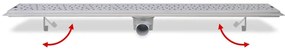 Dreno de chuveiro linear bolhas 1030x140 mm aço inoxidável