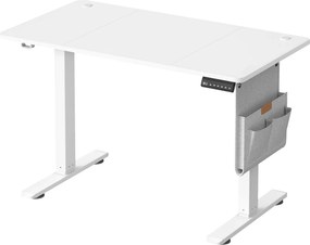 Secretária elétrica com altura ajustável, 180 x 80 x (72-120) cm, função de memória branca