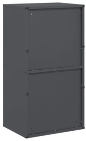 Suporte para lenha 40x30x75 cm aço laminado a frio antracite