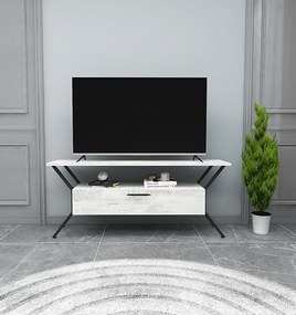 Móvel TV Tarz – Cinza/Preto – 124 cm x 54 cm x 35 cm