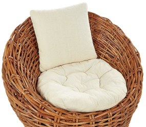 Cadeira de jardim em rattan natural LERICI Beliani