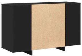Aparador Preto Preto Madeira engenheirada 120 x 41 x 75 cm