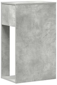 Suporte torre computador com gaveta 30x44x74cm cinzento cimento