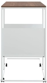 Mesa de apoio c/ rodas 55x36x63,5cm derivados de madeira branco